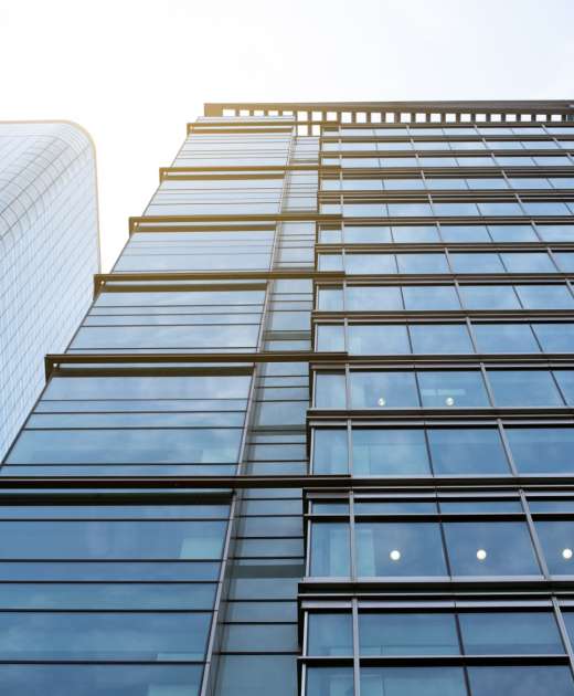 Tall building in the center of the city